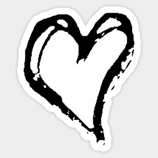 Dark and Gritty Heart Sticker